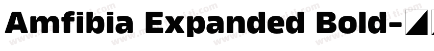 Amfibia Expanded Bold字体转换
